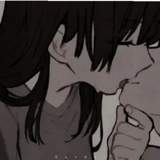 🖤 Anime, Besos, Amor, Pareja, Romance telegram sticker