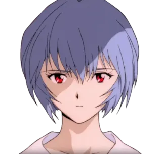 ✨ Rei Ayanami Neon Genesis Evangelion rei, ayanami, anime, evangelion, eva telegram sticker