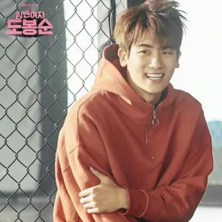 👦 Strong Woman Do Bong-soon 힘쎈여자 도봉순 Korean drama, Park Hyung-sik, actor, Strong Woman Do Bong-soon, celebrity, smile telegram sticker