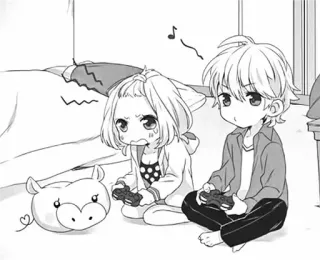 😅 anime, gaming, manga, chibi, kids telegram sticker