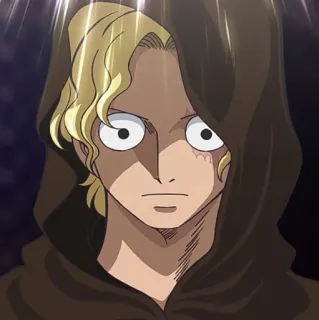 🔥 Sabo One Piece anime, personagem, one piece, sabo, encapuzado, cicatriz telegram sticker