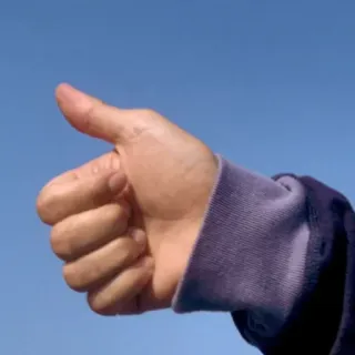 👍 thumb, approval, positive, like, gesture telegram sticker