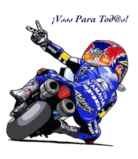 ✌ moto, course, sportive, dessin animé, sport mécanique, vitesse whatsapp sticker