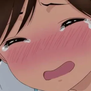 😭 sad, crying, anime, emotion, tearful telegram sticker