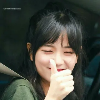 🦄 Pouce levé, Positif, Femme, Sourire, Fille, Personne whatsapp sticker