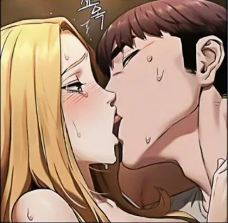 🎃 beijo, casal, romance, desenho animado, amor, carinho telegram sticker