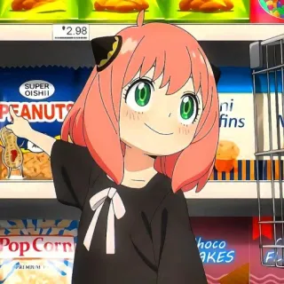 ❤️ Anya Forger Spy x Family Anime, Spy x Family, Anya Forger, Dessin animé, Mignon, Manga, Personnage, Fille telegram sticker