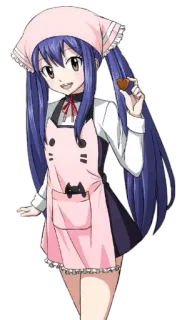 🍫 Wendy Marvell Fairy Tail Anime, Charakter, Wendy Marvell, Fairy Tail, Süß, Kawaii, Mädchen telegram sticker