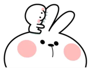 😋 Hase, Häschen, niedlich, Cartoon, Figur, Kawaii whatsapp sticker