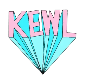 😶 KEWL cool, kewl, retro, vintage, 80s, 90s, expression, slang telegram sticker