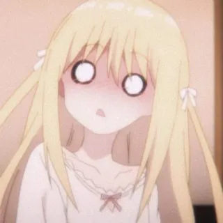 🧚‍♀ Anime, geschockt, verängstigt, überrascht, Mädchen, Cartoon whatsapp sticker