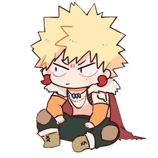 😕 Katsuki Bakugo My Hero Academia Anime, Manga, Held, Bakugo, Katsuki telegram sticker