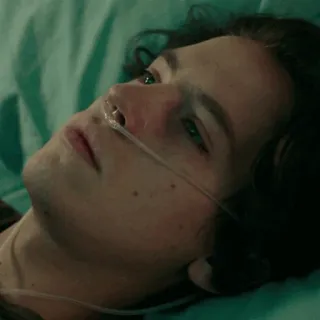 🥀 homme, hôpital, patient, médical, santé telegram sticker
