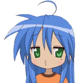 😗 Konata Izumi Lucky Star Anime, Manga, Chica, Lucky Star, Konata, Izumi telegram sticker