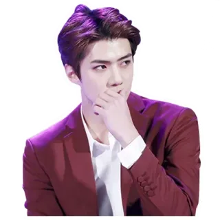 🤔 man, suit, korean, asian, idol, actor whatsapp sticker
