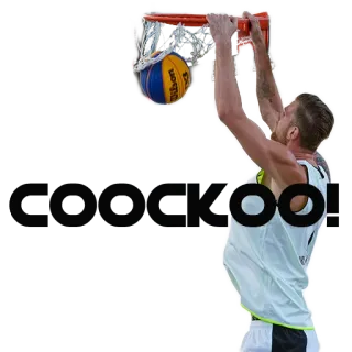 💪 Slam dunkar koo! basketbal, slam dunk, sport, atleet telegram sticker