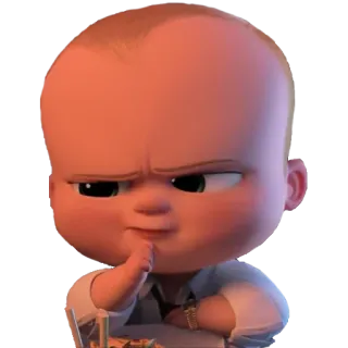 🤔 Boss Baby The Boss Baby bébé, costume, dessin animé, animé, personnage, dreamworks telegram sticker