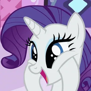 😊 Rarity My Little Pony Dessin animé, Poney, Rarity, Licorne, My Little Pony, Personnage telegram sticker