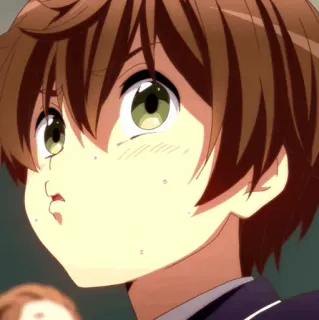 😗 Anime, Garçon, Mignon, Dessin animé telegram sticker