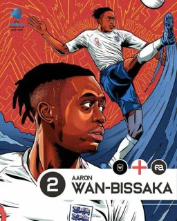 2⃣ Aaron Wan-Bissaka AARON WAN-BISSAKA calcio, calciatore, giocatore, Inghilterra, atleta, sport, Wan-Bissaka telegram sticker