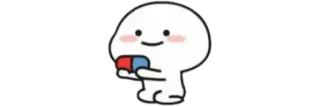 🙂 lindo, sticker, dibujo animado, emoji, feliz whatsapp sticker