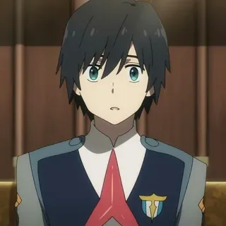 🦋 Hiro Darling in the Franxx Anime, Hiro, Darling in the Franxx, Postać, Ilustracja telegram sticker