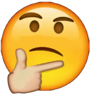 ❓ Emoji, Berpikir, Merenung, Bingung, Ekspresi, Pertanyaan telegram sticker
