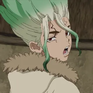 💈 Senku Ishigami Dr. Stone Anime, Wissenschaft, Genie, Steinzeit, Lustig telegram sticker