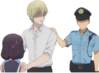 🚨 Anime, Polícia, Agente, Prisão telegram sticker