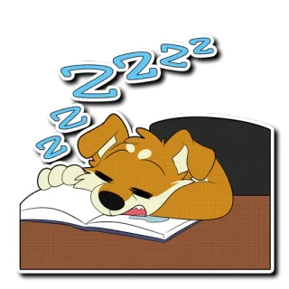💤 dog ZZZZ whatsapp sticker