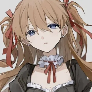 ❤️ Anime, Gadis, Gaun, Kartun, Lucu telegram sticker