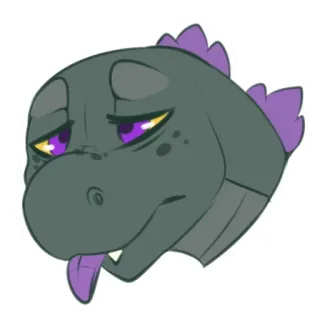 😩 lizard, reptile, cartoon, animal whatsapp sticker