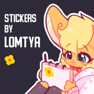 ✏️ STICKERS BY LOMTYA sticker, lindo, lomtya, arte, ilustración, personaje telegram sticker