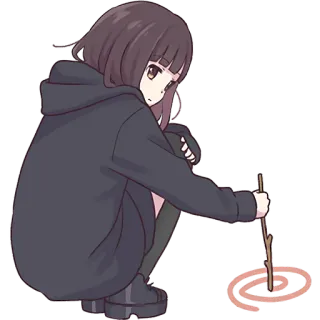 Куруми-чан 2 @Nyasticks telegram stickers