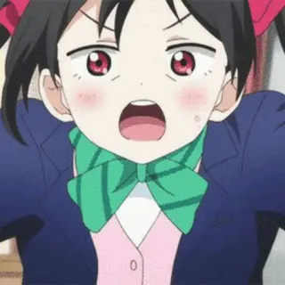 🎈 Nico Yazawa Love Live! Anime, Niedlich, Mädchen, Schuluniform, Cartoon telegram sticker