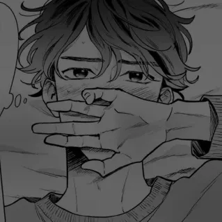 ⚓️ manga, anime, boy, art, drawing, sketch telegram sticker