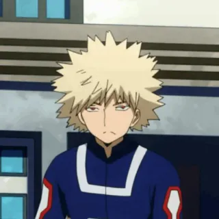 🎭 Bakugo Katsuki My Hero Academia Anime, My Hero Academia, Bakugo, Katsuki Bakugo, Karakter, Manga, Pahlawan, Karakter anime telegram sticker