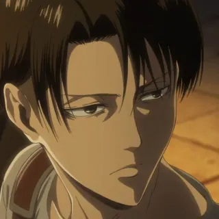 ☁️ Levi Ackerman Attack on Titan anime, attack on titan, levi, levi ackerman, character, animation telegram sticker