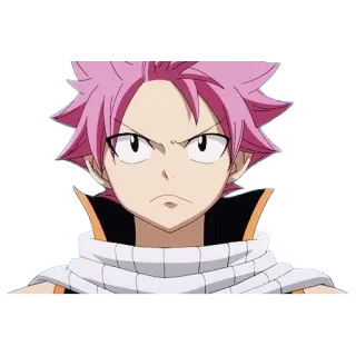 😕 Natsu Dragneel Fairy Tail Anime, Natsu Dragneel, Fairy Tail, Desenho animado, Mago, Dragon Slayer de fogo whatsapp sticker