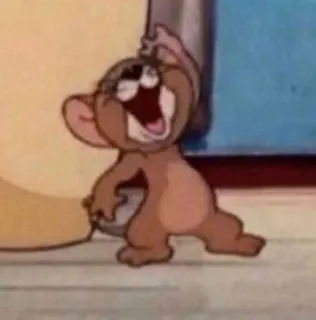 🖤 Jerry Tom and Jerry Cartoon, Maus, Figur, Lustig, Animation telegram sticker