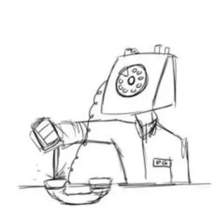 ☎️ telefoon, vintage, tekening, retro, telefoon telegram sticker