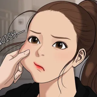 🛍 SQUISH Quetschen, Wangenkneifen, Anime Stil, Webtoon, Süß, Gesicht telegram sticker