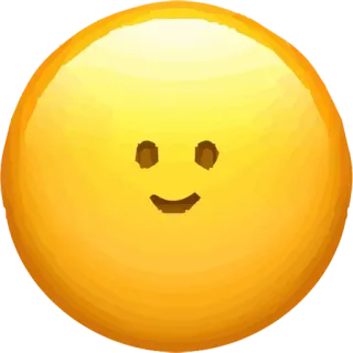 🙂 emoji, gelb, gesicht, smiley, süß whatsapp sticker
