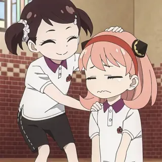 🥜 Anya Forger Spy x Family anime, girl, cute, friendship, cartoon, spy x family whatsapp sticker