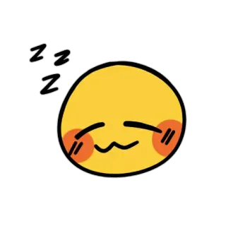 😴 zzzz assonnato, dormire, emoji, carino, faccia, zzzz, stanco, riposo telegram sticker