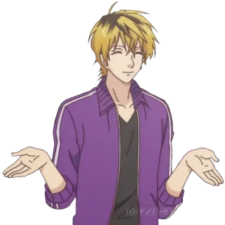 🤷‍♂ anime, shrug, question, indifference, character telegram sticker