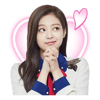 🤔 Jennie kpop, blackpink, lindo, corazón, jennie kim, ídolo, cantante telegram sticker
