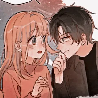 🦔 Anime, Manga, Para, Romans, Miłość, Kreskówka telegram sticker