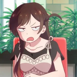 🍓 Mizuhara Chizuru Rent-A-Girlfriend Anime, Garota, Chizuru, Mizuhara, Rent-a-Girlfriend, Expressão, Desenho animado, Feminino telegram sticker