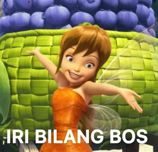 🙊 Tinker Bell IRI BILANG BOS wróżka, Dzwoneczek, kreskówka, fantasy, skrzydła whatsapp sticker